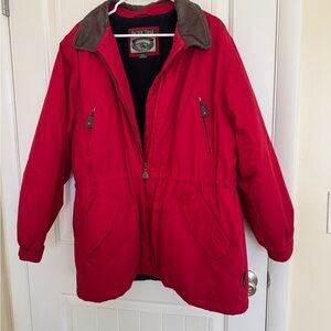 Pacific Trail Red Jacket with Brown Collar